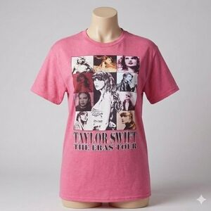 Taylor Swift The Eras Tour Tees Shirt Concert Graphic Pink Delta Pro Weight